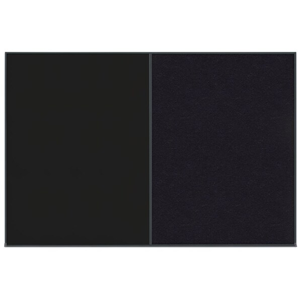 Enclosed Corkboard, 1 Door, 72"x36", 4" Fra, UV3404-BRONZE-MEDGRY